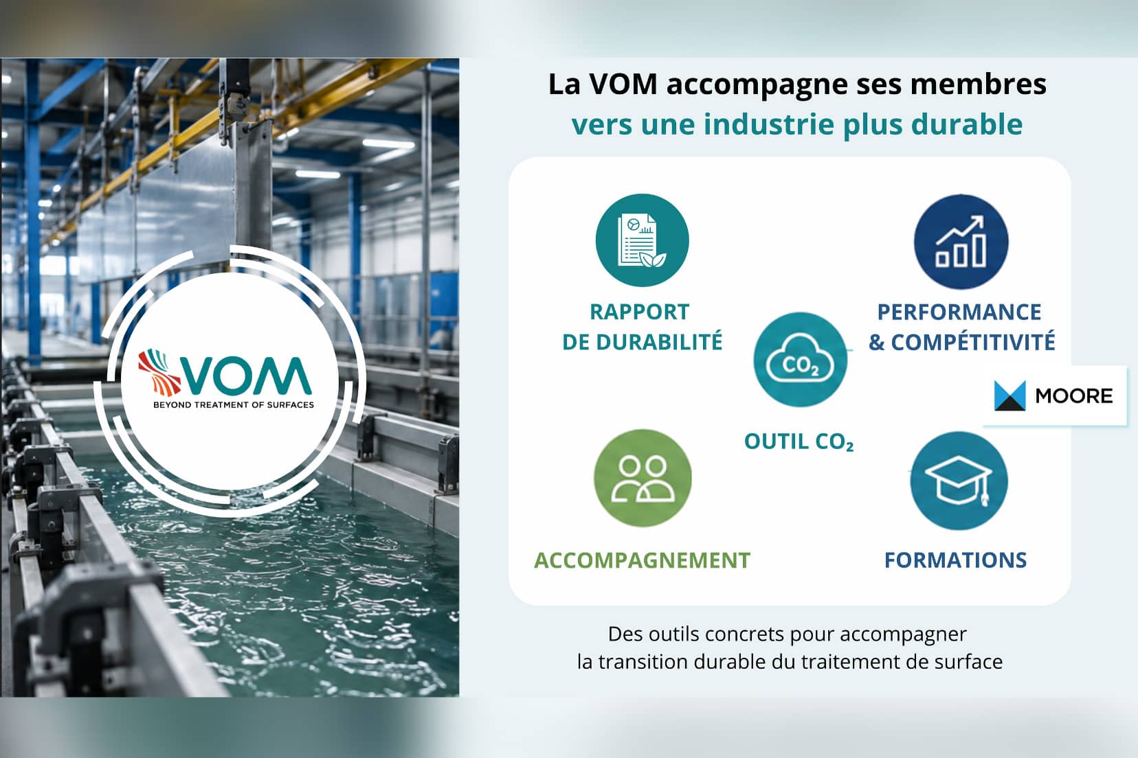 La VOM renforce son engagement et développe de nouveaux outils pour accompagner la transition durable du traitement de surface 1