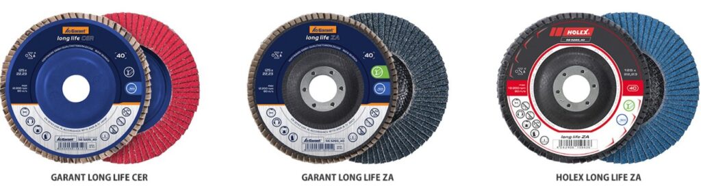 Disques à lamelles abrasifs GARANT et HOLEX 1